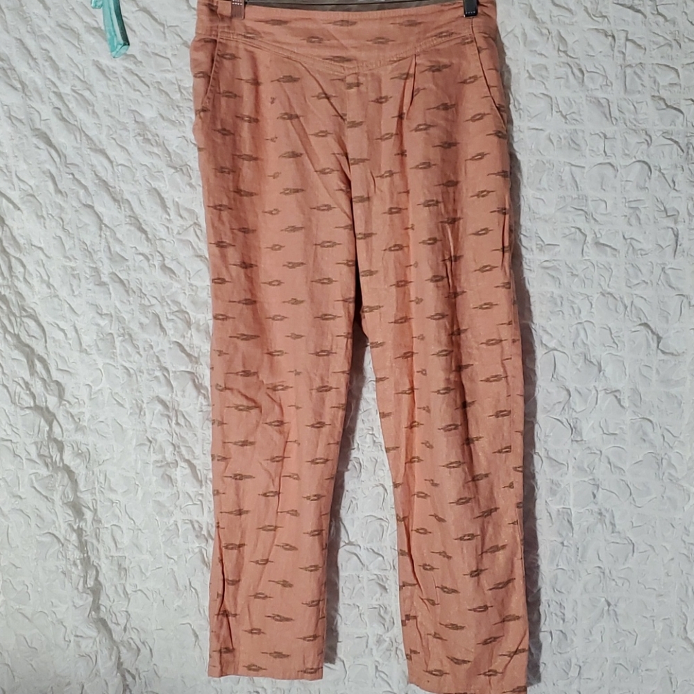 Free people cropped pants size large.